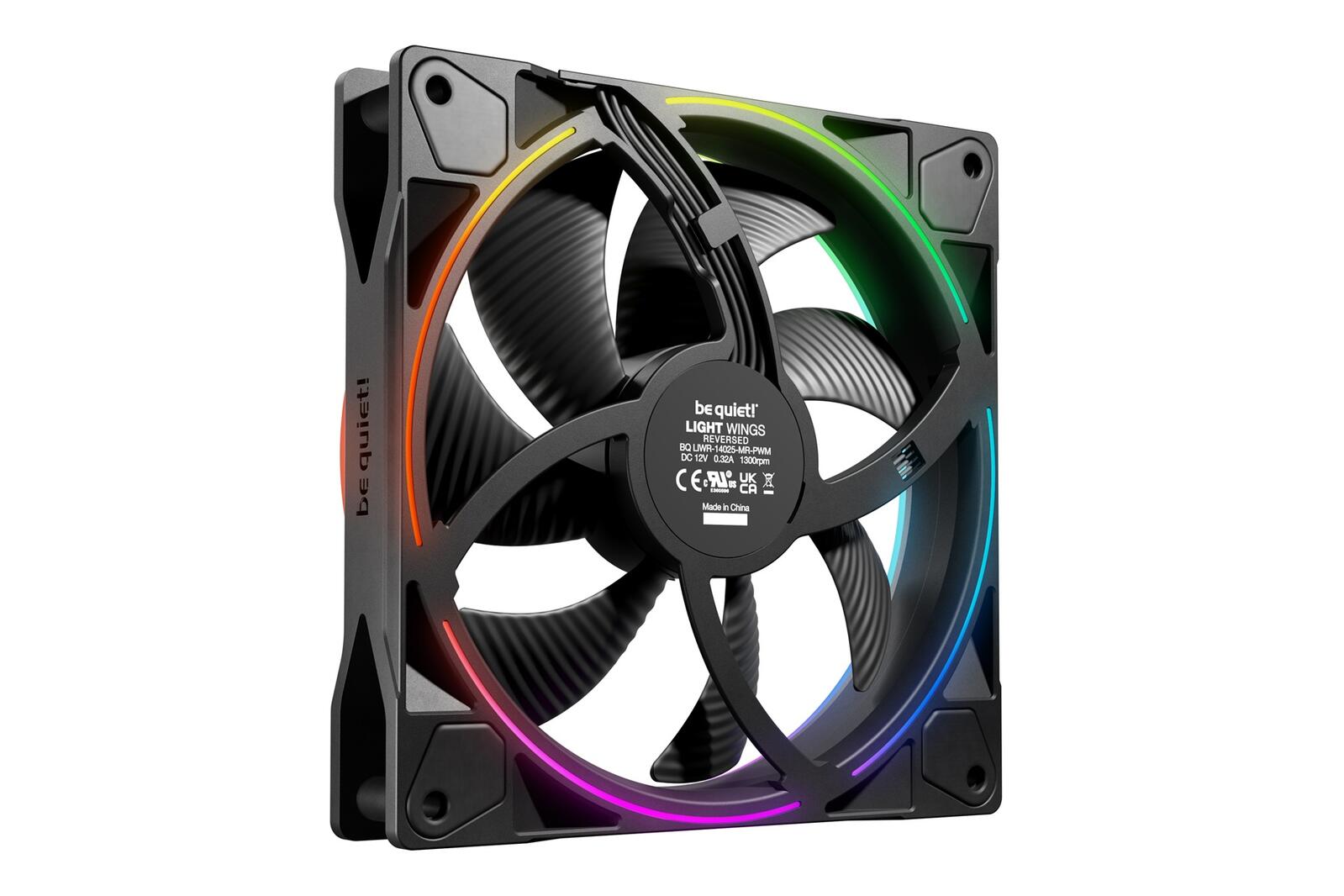 be quiet Lüfter Light Wings Reverse 140mm PWM schwarz