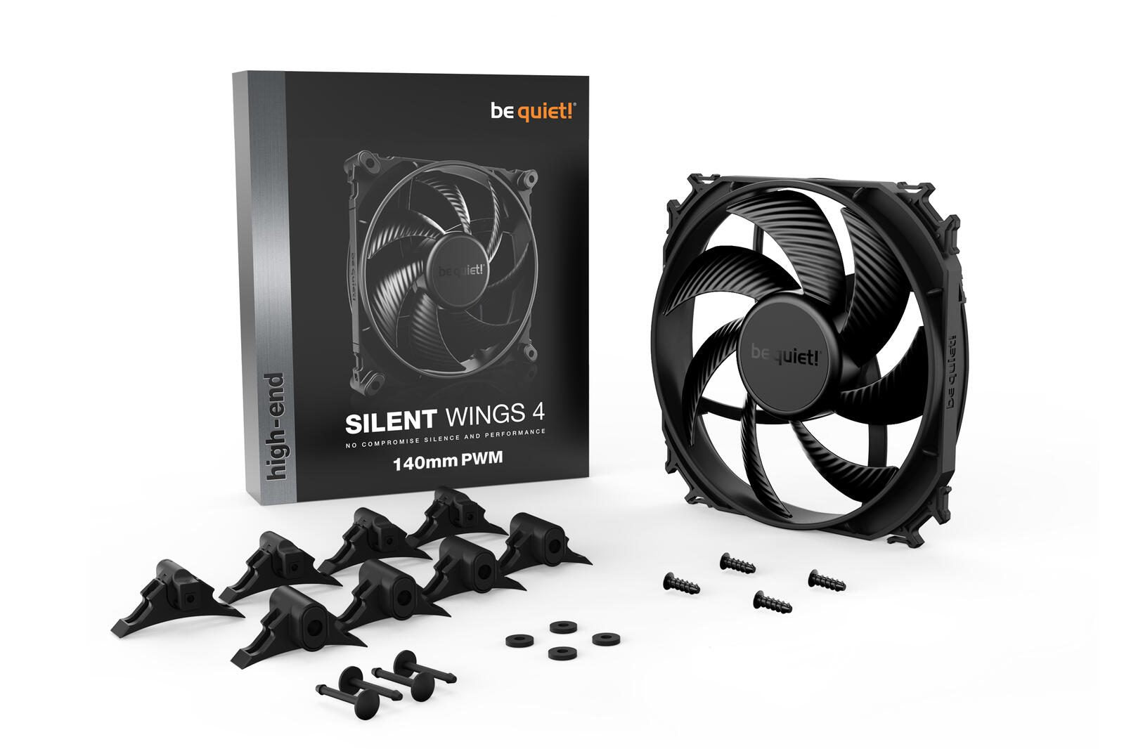 be quiet Lüfter Silent Wings 4 140mm PWM schwarz