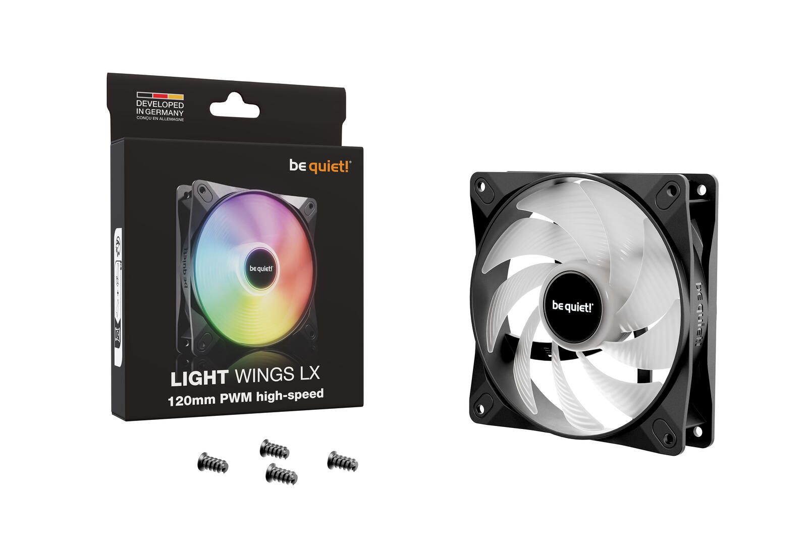 be quiet Lüfter Light Wings LX 120mm PWM High-Speed schwarz