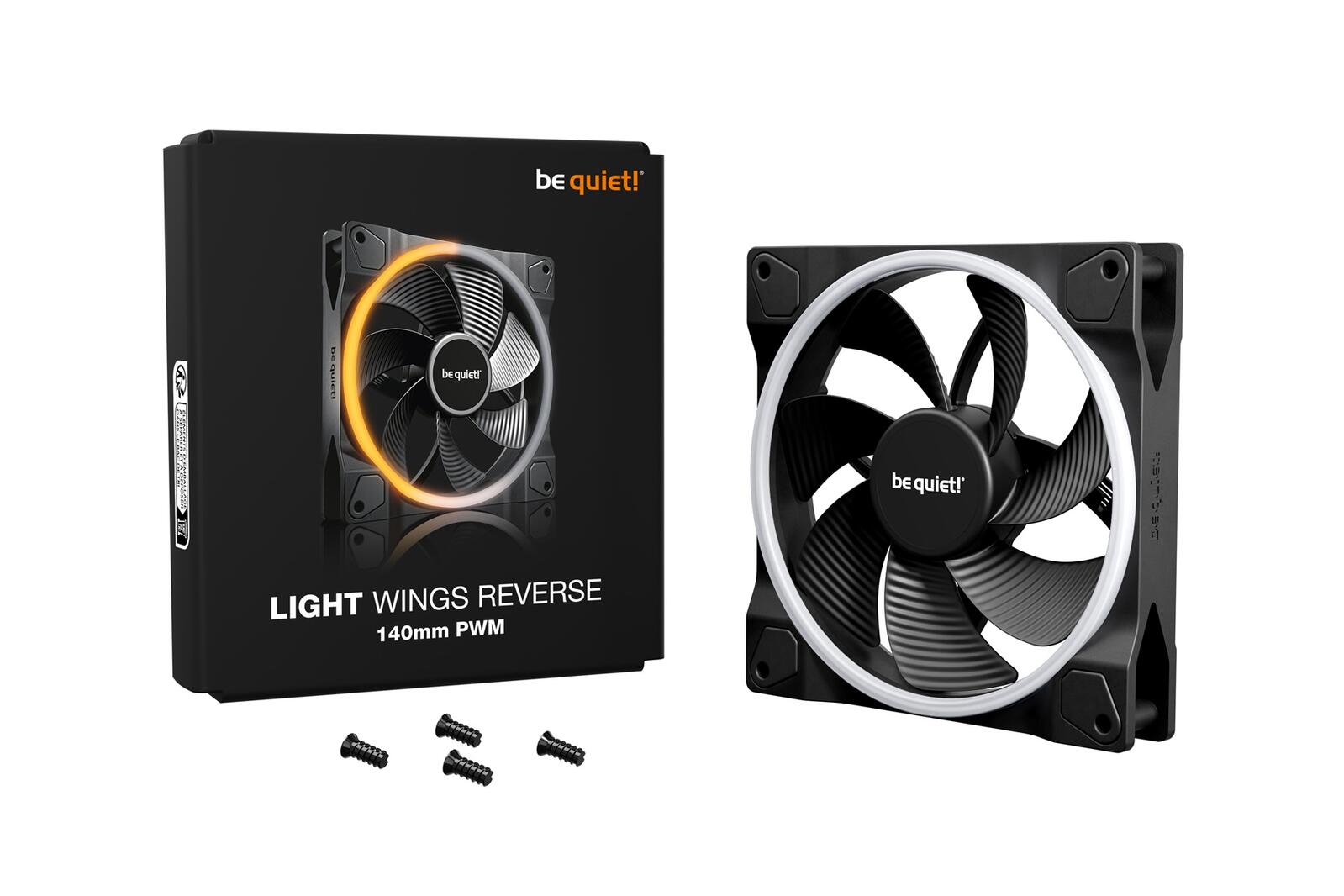 be quiet Lüfter Light Wings Reverse 140mm PWM schwarz