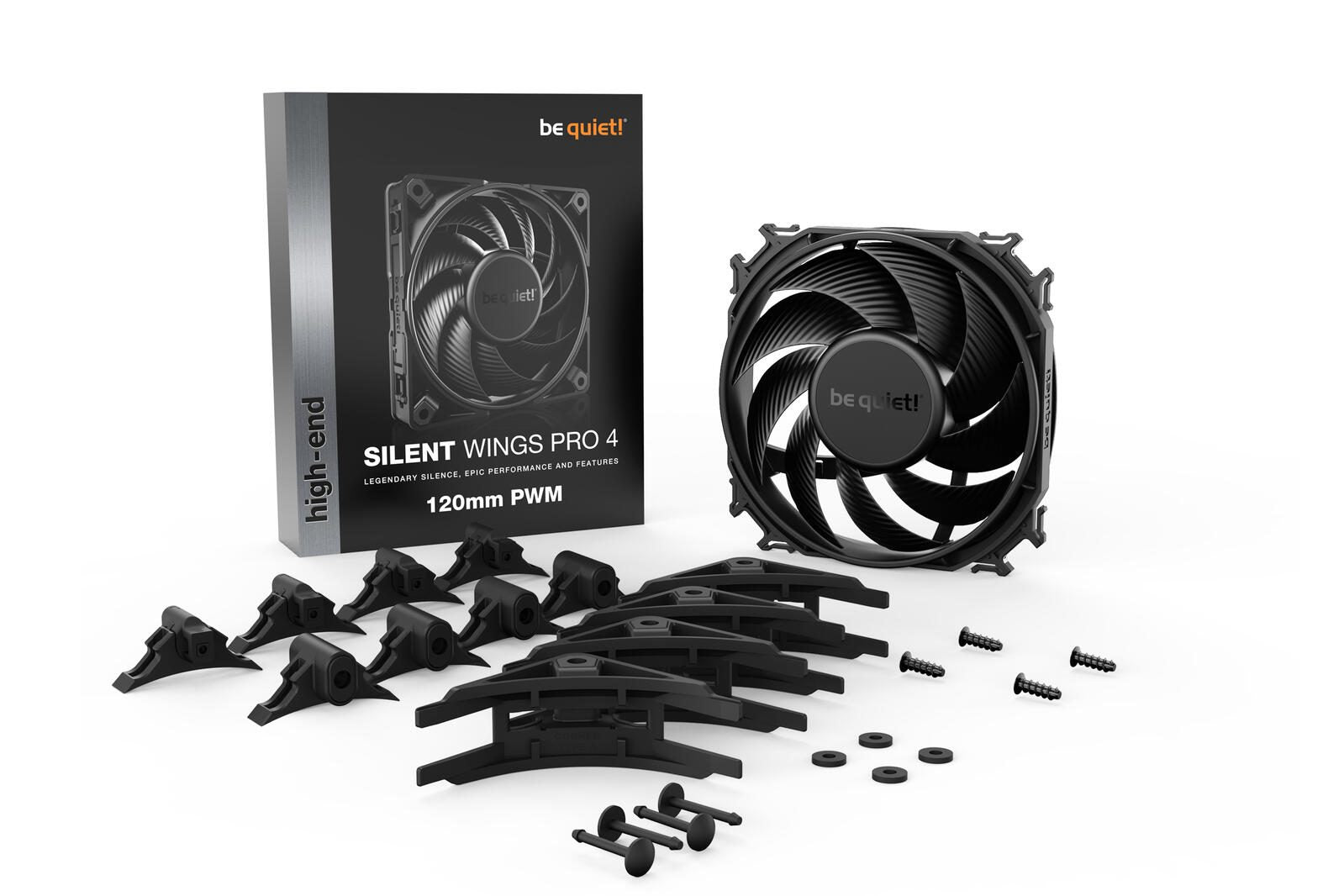 be quiet Lüfter Silent Wings Pro 4 120mm PWM schwarz