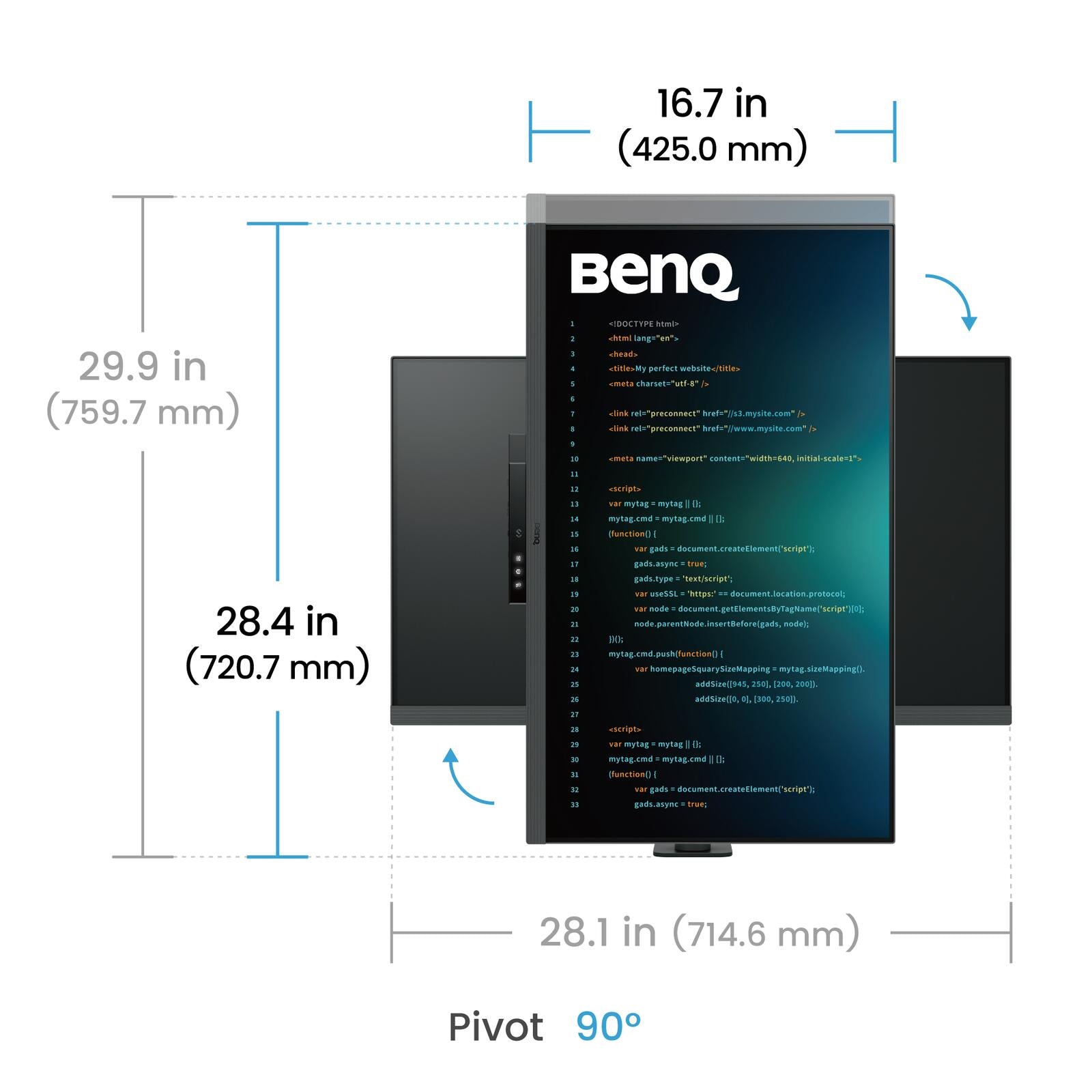 BenQ RD320UA Monitor 80 cm (31.5 Zoll) silber