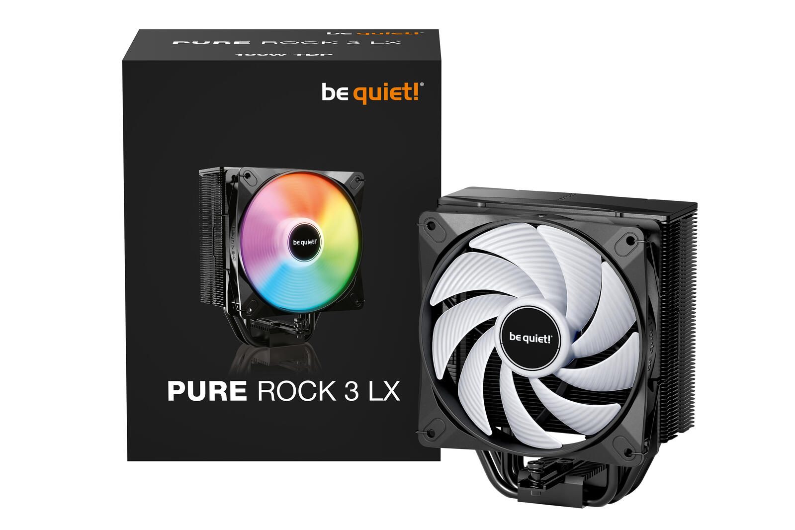 be quiet Lüftkühler Pure Rock 3 LX 120mm 190W TDP schwarz