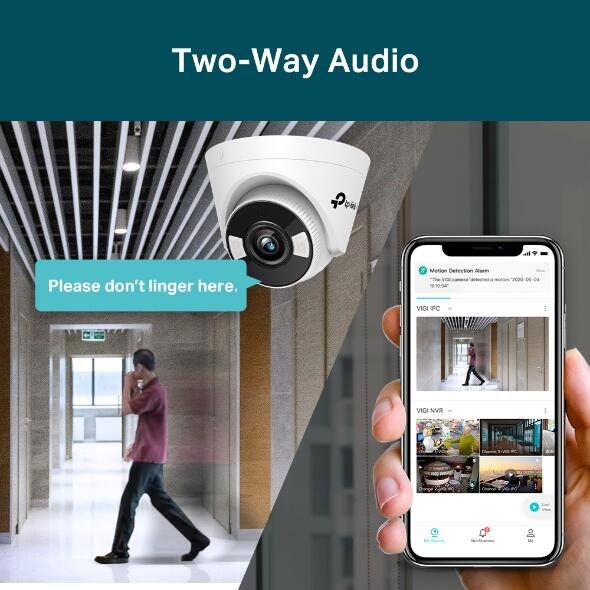 TP-Link VIGI C440 Netzwerk-Überwachungskamera für den Innenbereich mit 2,8 mm Objektiv