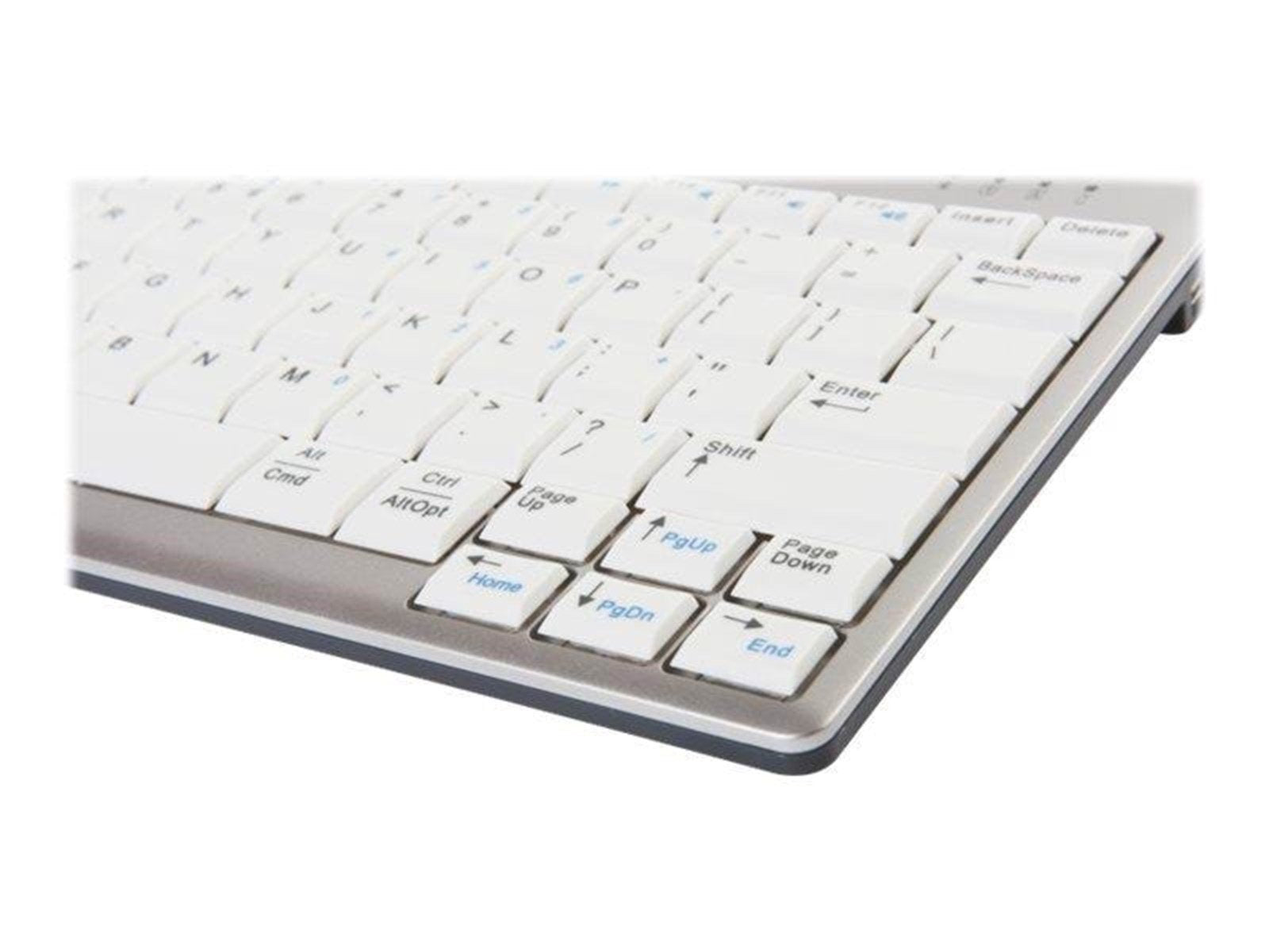 Bakker Elkhuizen UltraBoard 950 Wireless - keyboard - German - Tastaturen - Deutsch - Silber