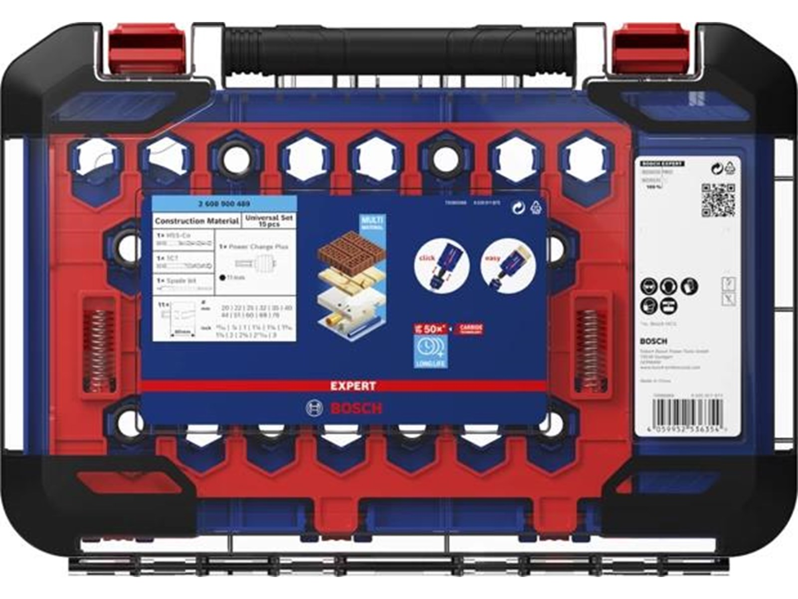 Bosch Hole Saw Power Construction Material Universal Set 15 pcs