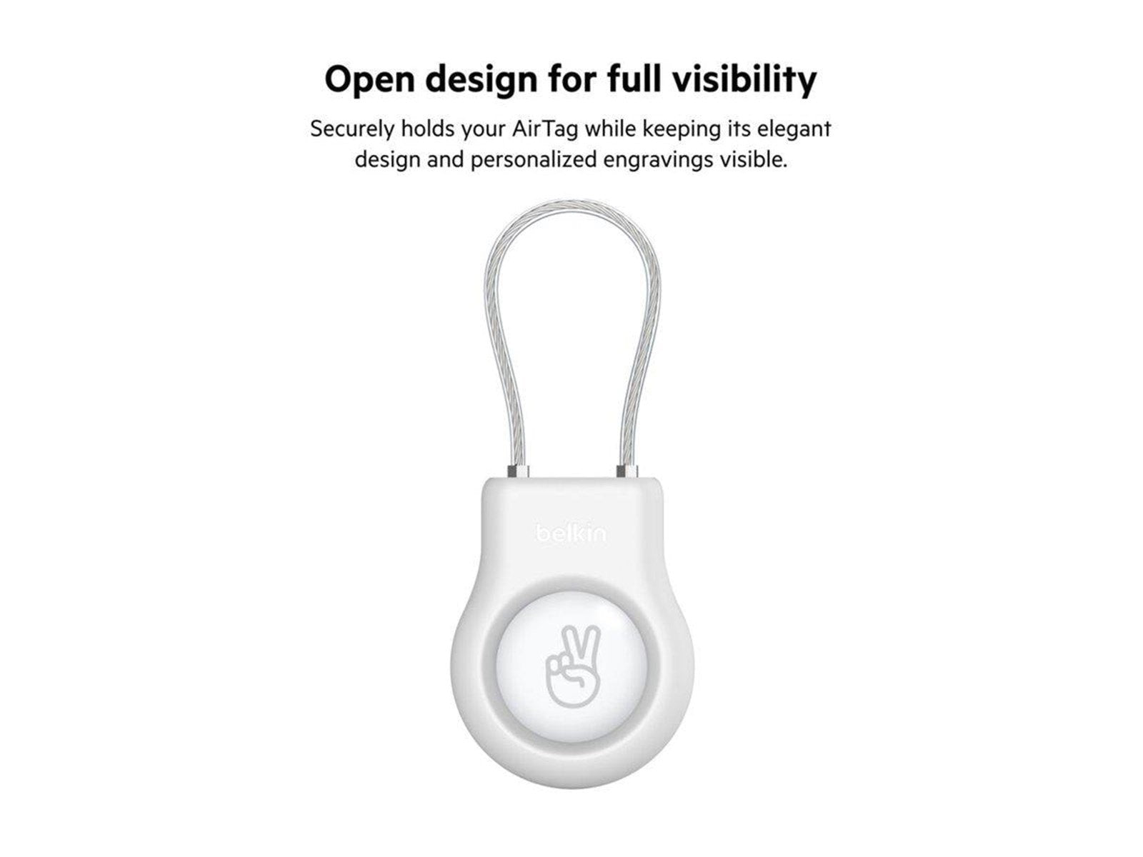 Belkin Secure Holder Wire Loop Apple AirTag white
