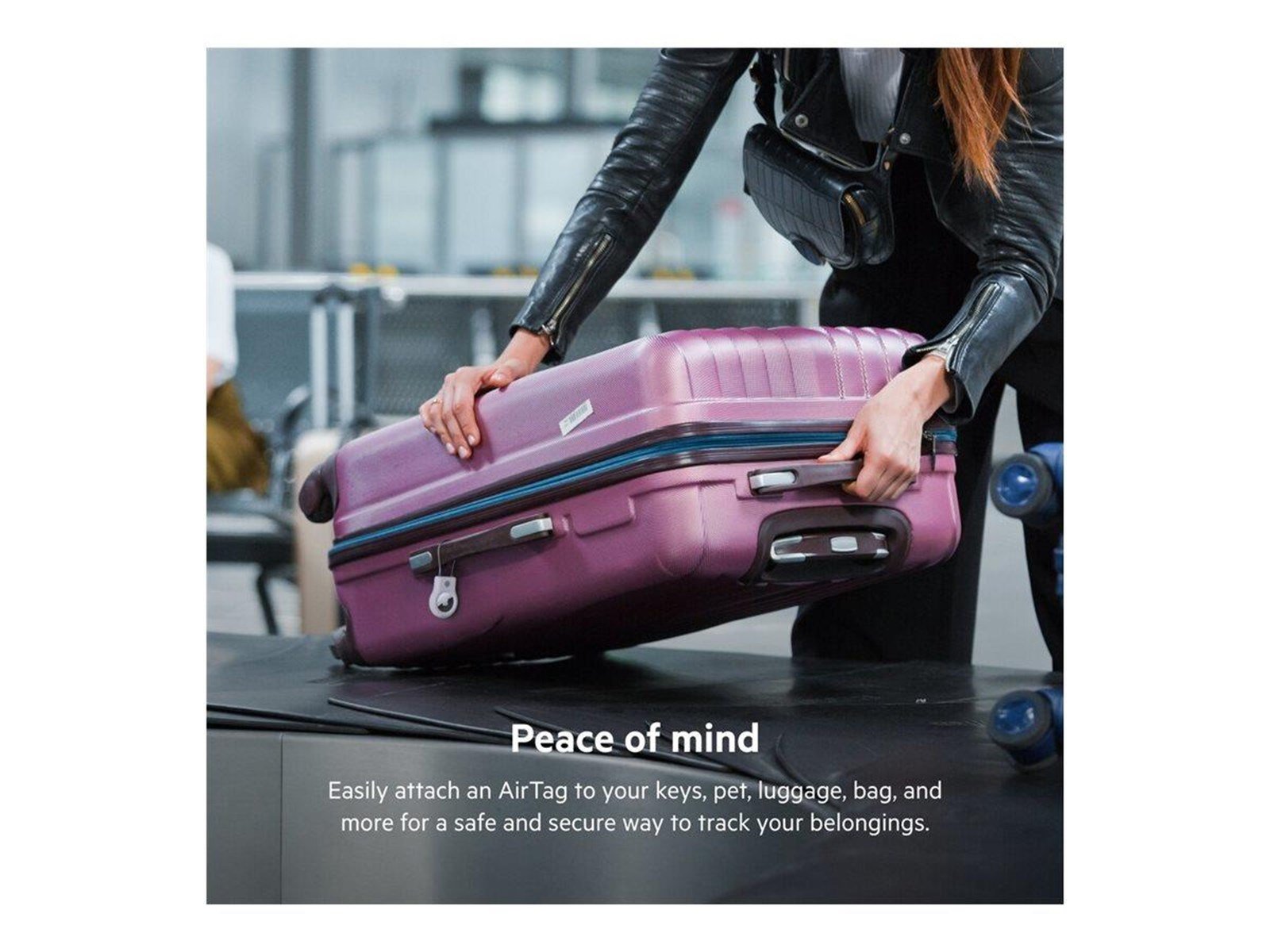 Belkin Secure Holder Wire Loop Apple AirTag white