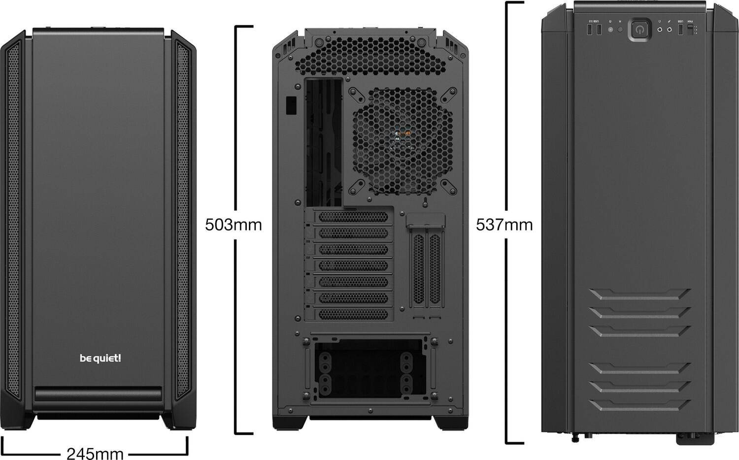be quiet PC Gehäuse Silent Base 601 Window ATX schwarz