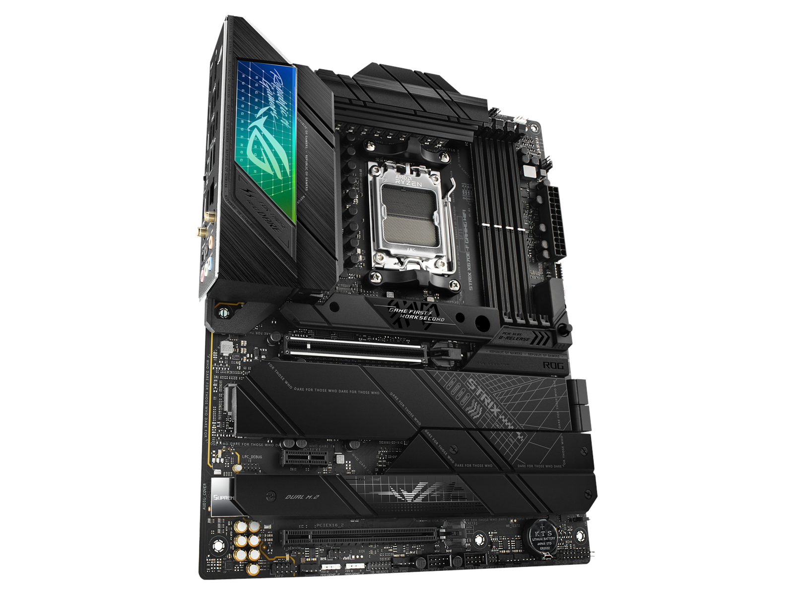 ASUS ROG STRIX X670E-F GAMING WIFI Mainboard - AMD X670E - AMD AM5 socket - DDR5 RAM - ATX