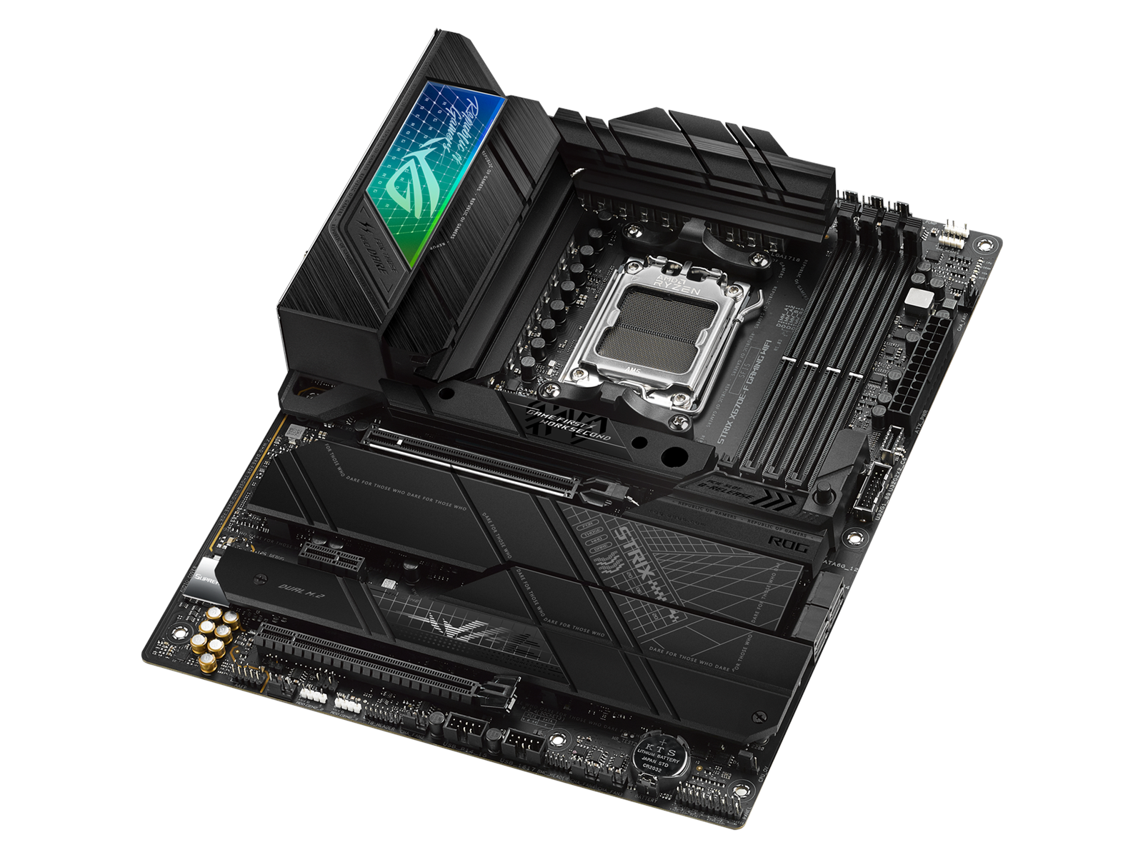 ASUS ROG STRIX X670E-F GAMING WIFI Mainboard - AMD X670E - AMD AM5 socket - DDR5 RAM - ATX