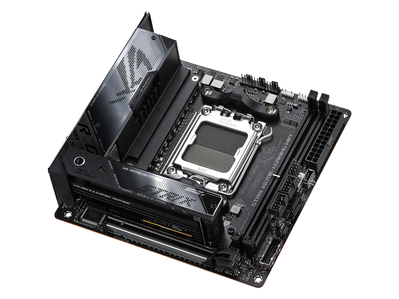 ASUS ROG STRIX X670E-I GAMING WIFI Mainboard - AMD X670E - AMD AM5 socket - DDR5 RAM - Mini-ITX