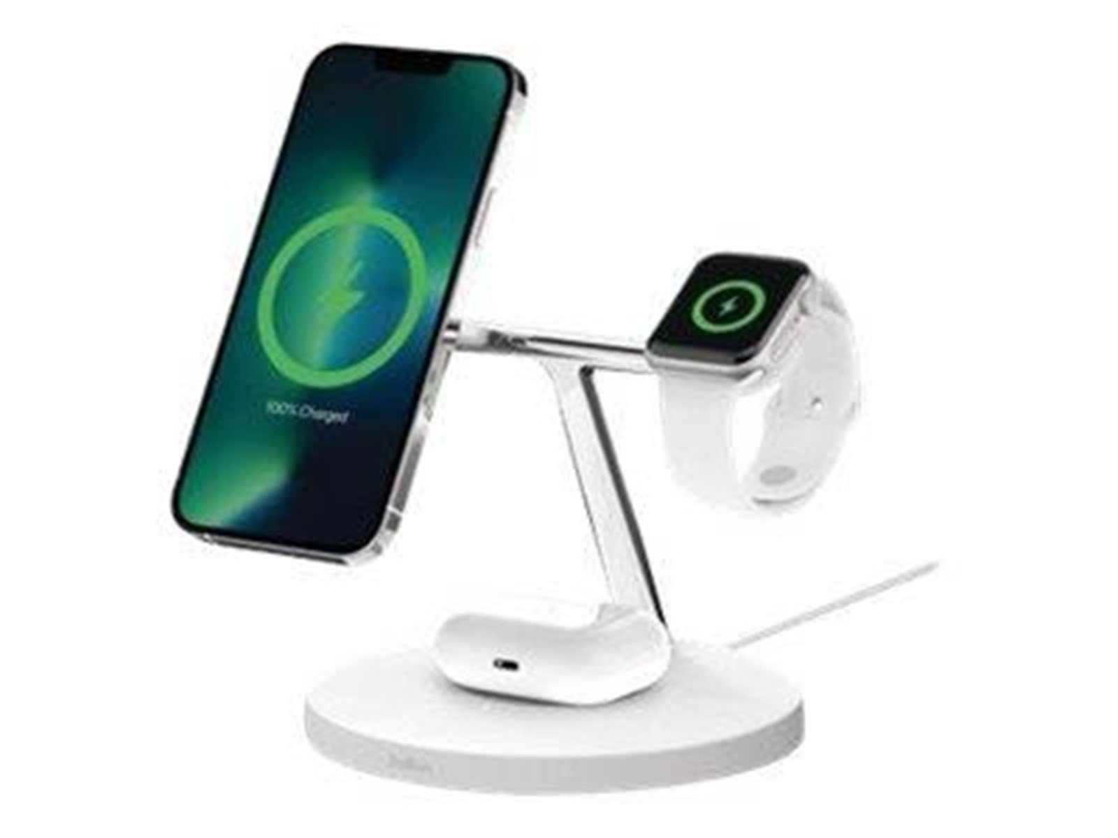 Belkin BOOST CHARGE PRO wireless charging stand - with MagSafe - + AC power adapter - 15 Watt
