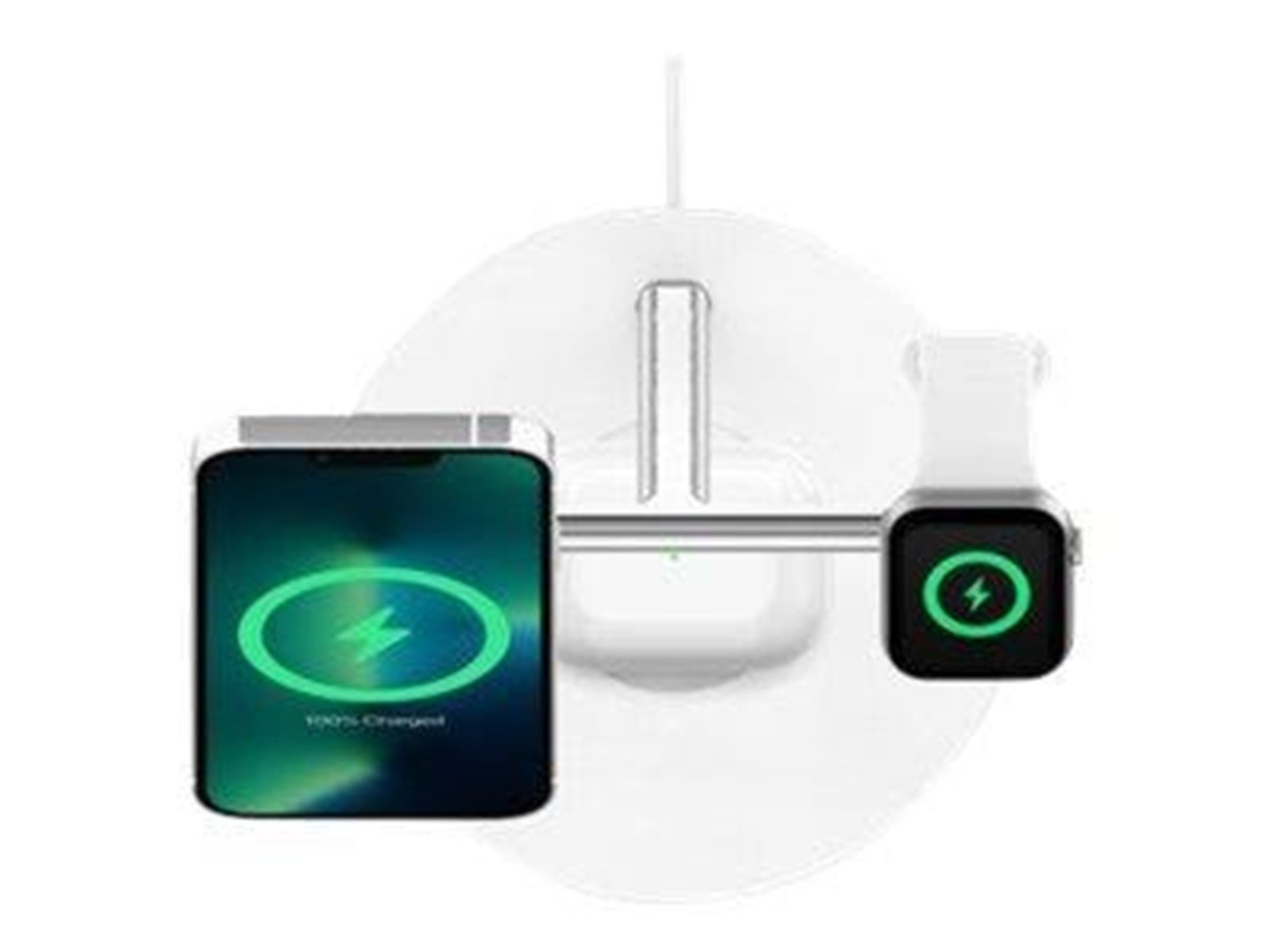 Belkin BOOST CHARGE PRO wireless charging stand - with MagSafe - + AC power adapter - 15 Watt