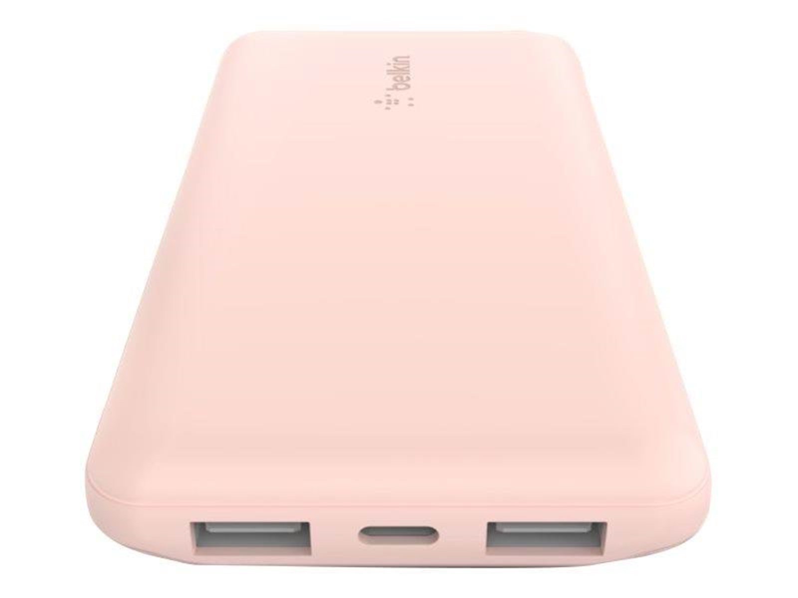 Belkin 10K Power Bank w/USB-C 15W - Rose Gold Powerbank (Akku) - 10000 mAh