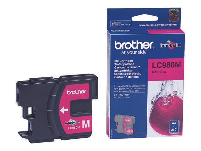 Brother Original LC-980M Druckerpatrone magenta 260 Seiten (LC980M)