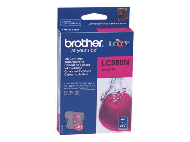 Brother Original LC-980M Druckerpatrone magenta 260 Seiten (LC980M)