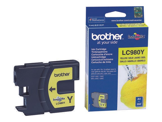 Brother Original LC-980Y Druckerpatrone gelb 260 Seiten (LC980Y)
