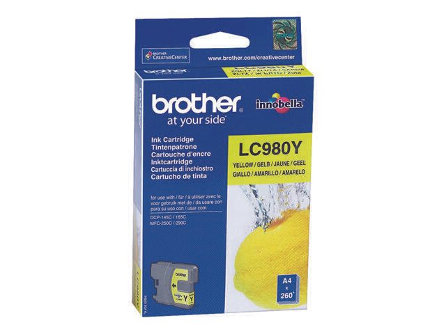Brother Original LC-980Y Druckerpatrone gelb 260 Seiten (LC980Y)