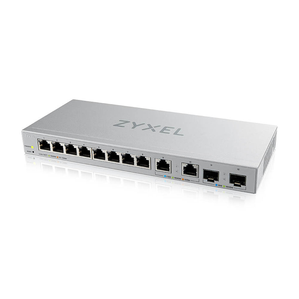 Zyxel XGS1210-12 V2 12-Port Managed MultiGig Switch 8-Ports