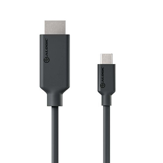 Alogic USB C Adapterkabel Typ C -HDMI  M/M 4k 60 Hz  1m,  sw