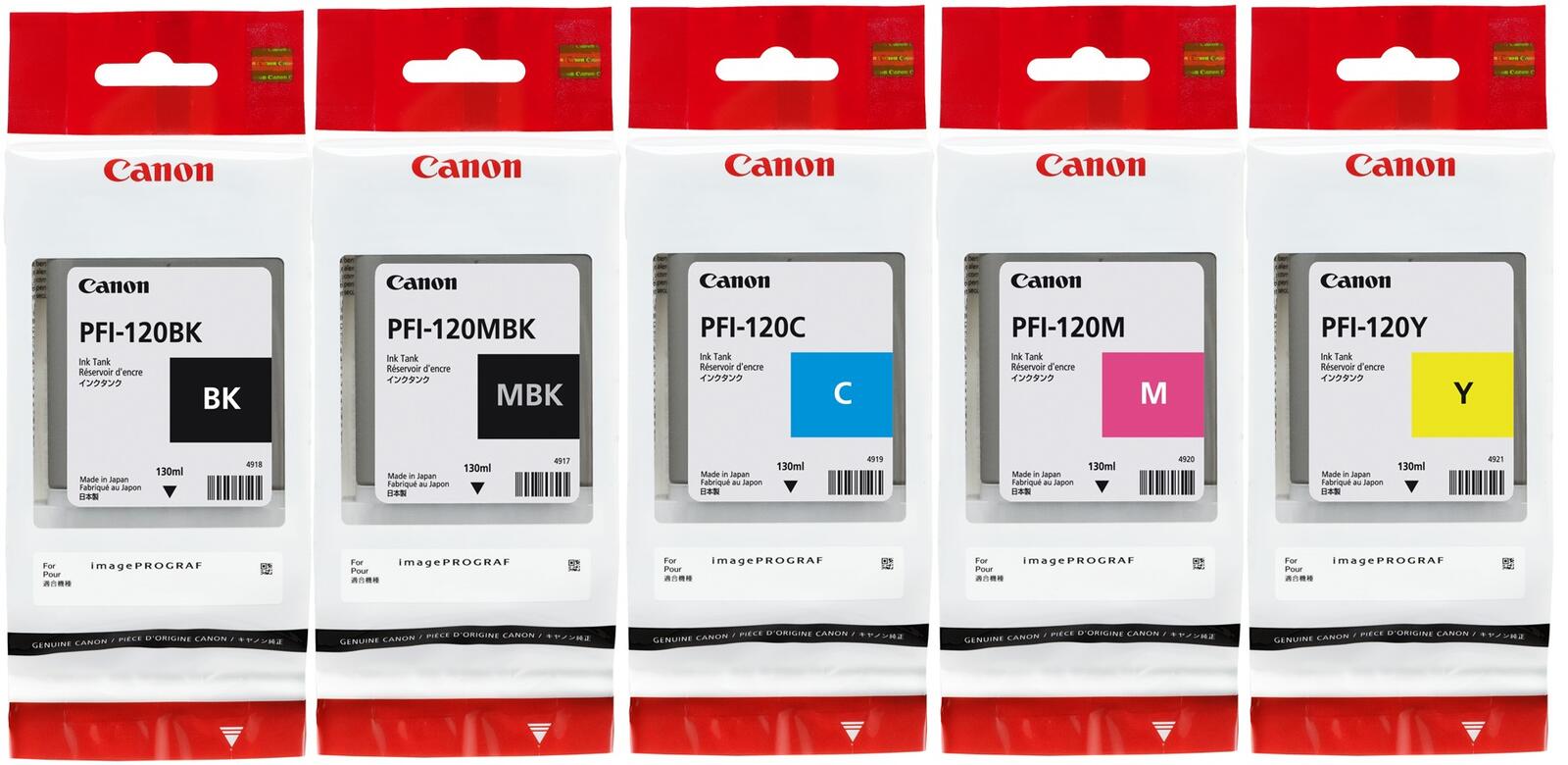 Canon Original PFI-120 Druckerpatronen - 5er Multipack