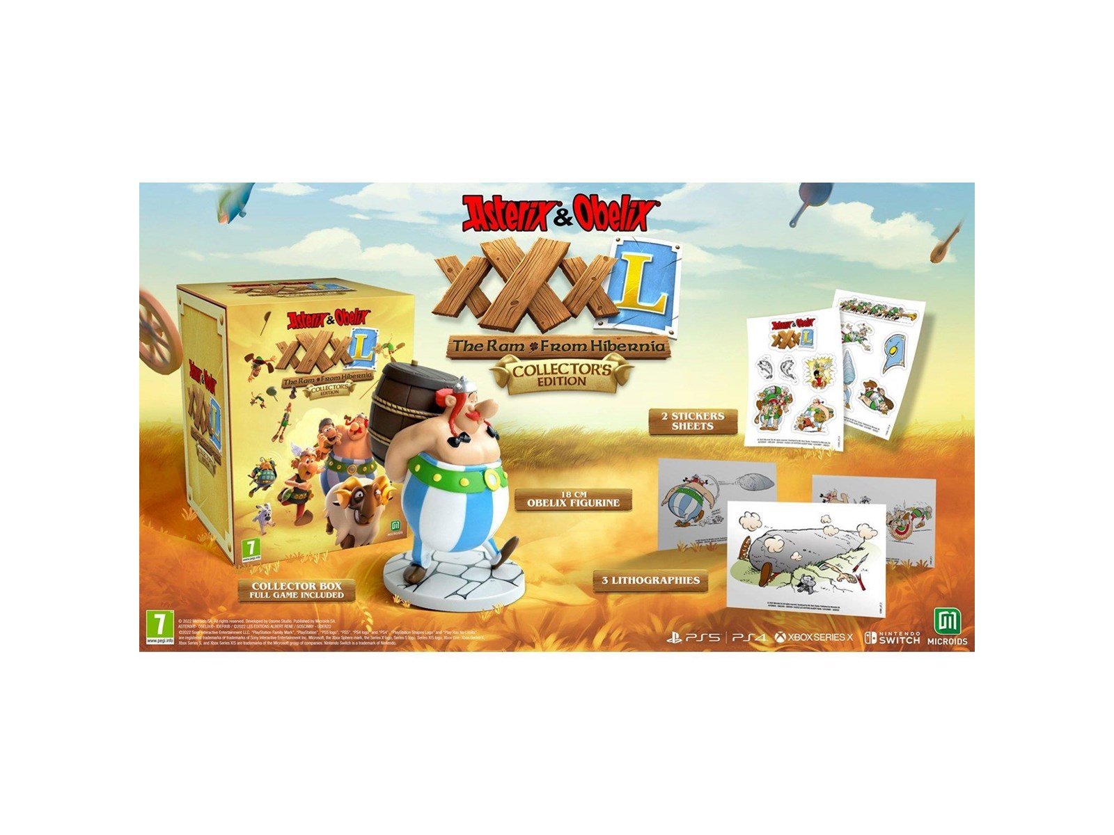 Asterix + Obelix XXXL: The Ram From Hibernia - Collector's Edition - Nintendo Switch - Action - PEGI 7
