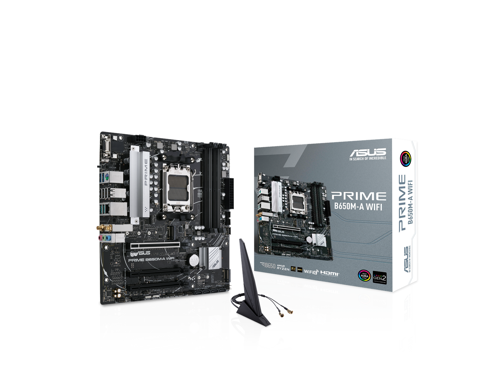 ASUS PRIME B650M-A WIFI Mainboard - AMD B650 - AMD AM5 socket - DDR5 RAM - Micro-ATX