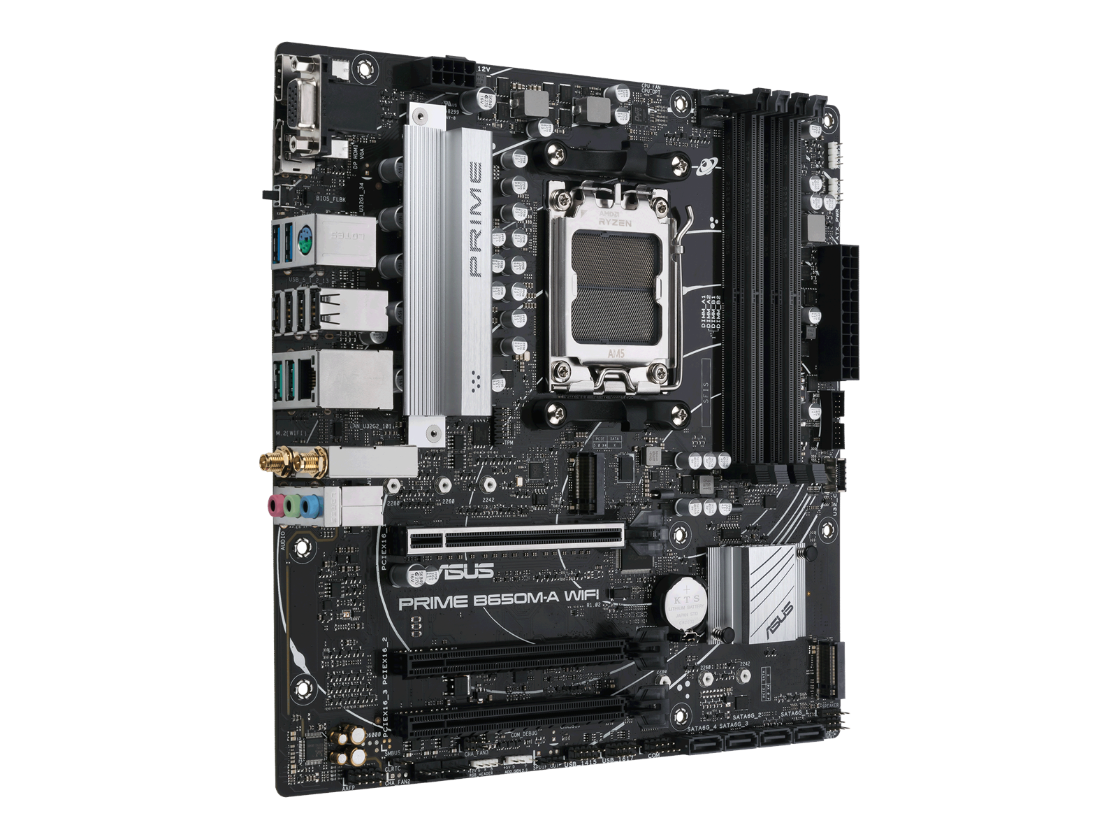 ASUS PRIME B650M-A WIFI Mainboard - AMD B650 - AMD AM5 socket - DDR5 RAM - Micro-ATX