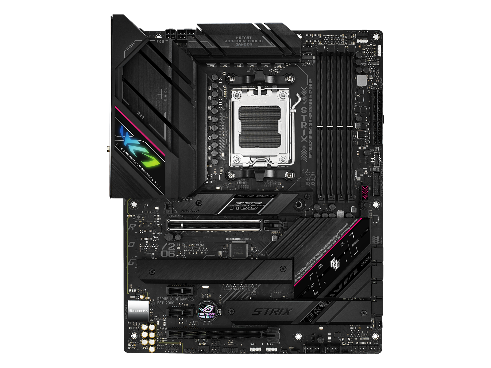 ASUS ROG STRIX B650E-F GAMING WIFI Mainboard - AMD B650 - AMD AM5 socket - DDR5 RAM - ATX