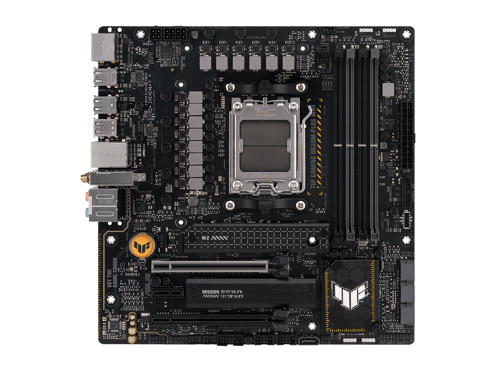 ASUS TUF GAMING B650M-PLUS WIFI Mainboard - AMD B650 - AMD AM5 socket - DDR5 RAM - Micro-ATX