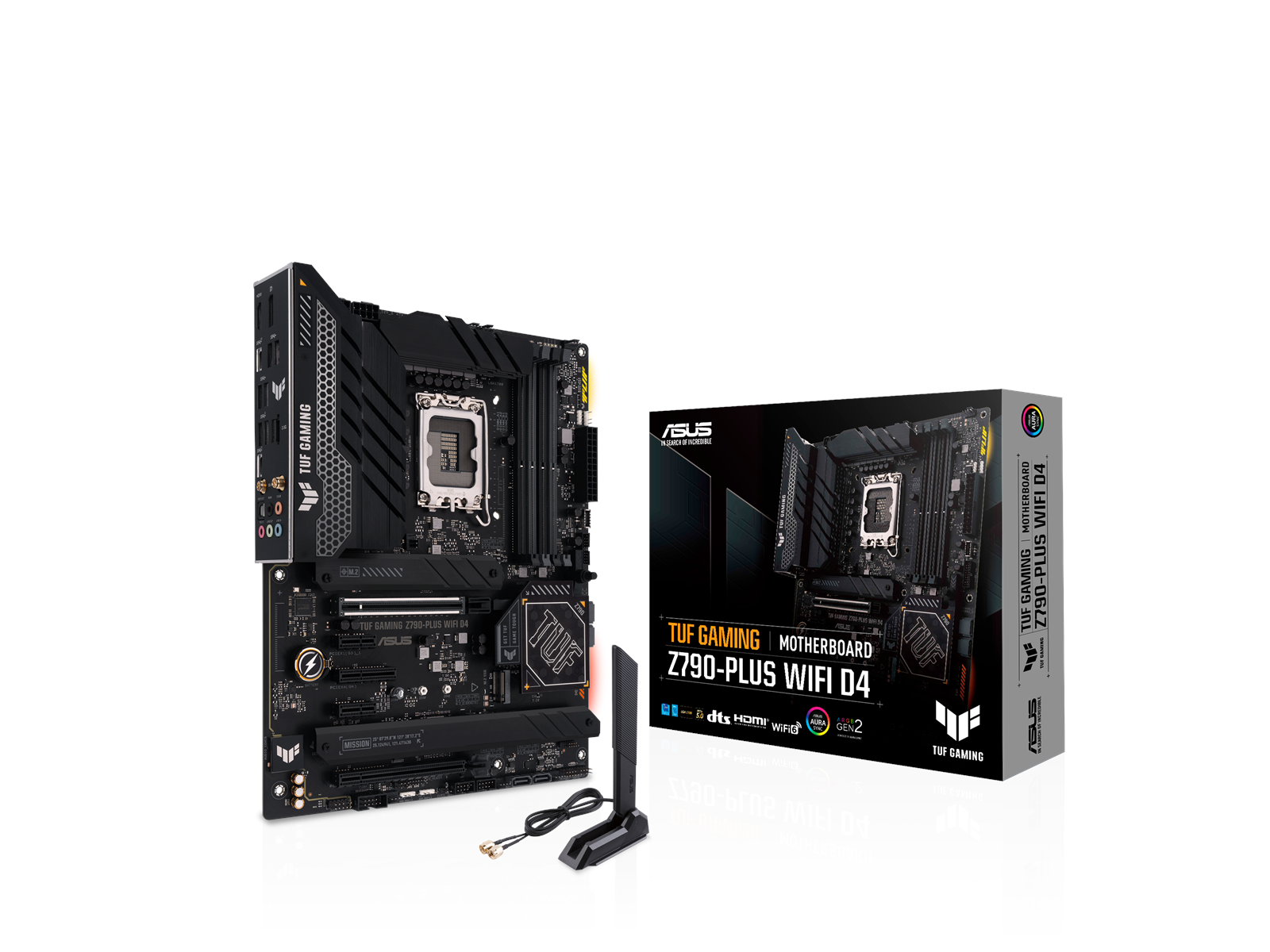 ASUS TUF GAMING Z790-PLUS WIFI D4 Mainboard - Intel Z790 - Intel LGA1700 socket - DDR4 RAM - ATX