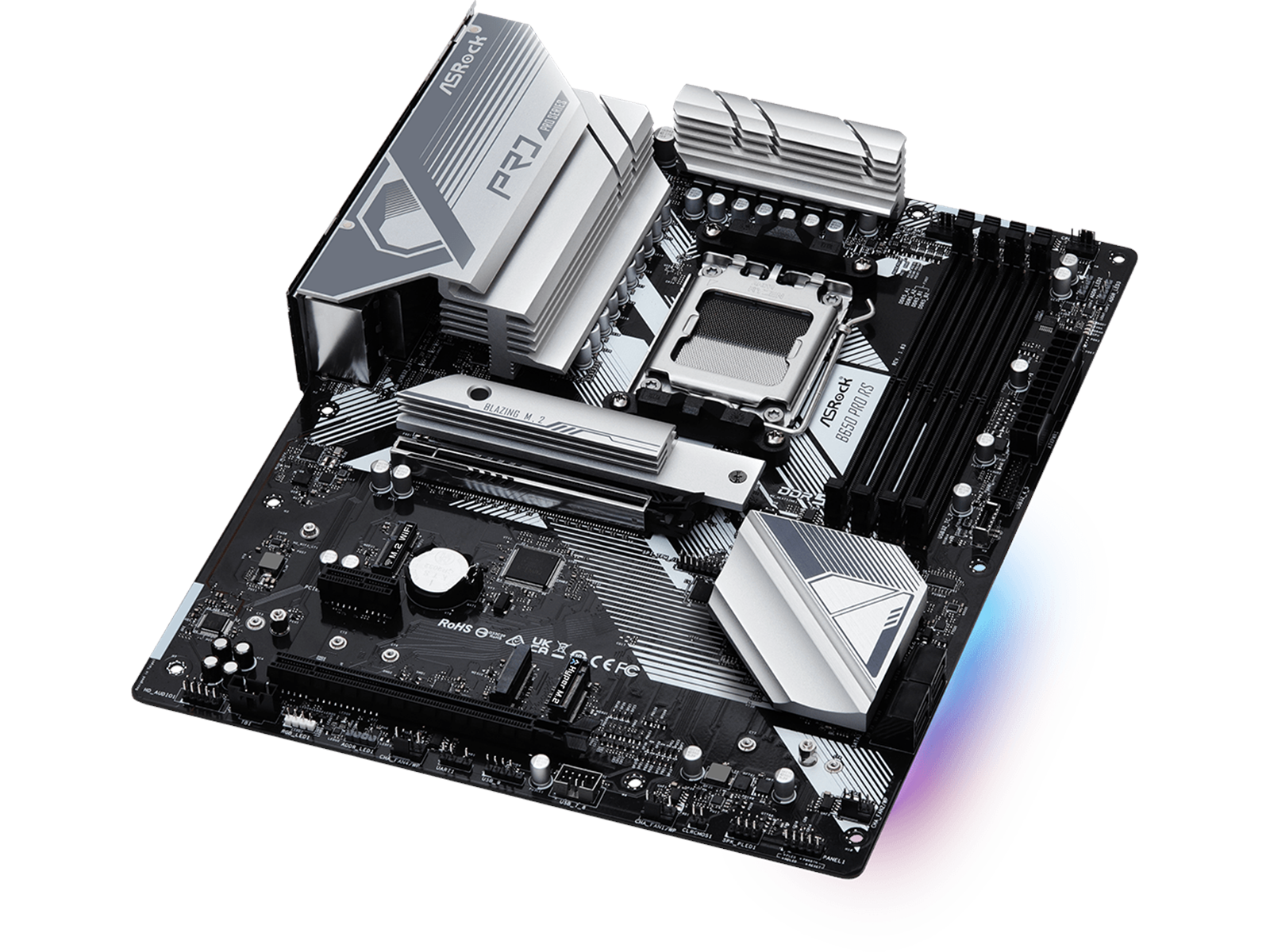 ASRock B650 Pro RS Mainboard - AMD B650 - AMD AM5 socket - DDR5 RAM - ATX