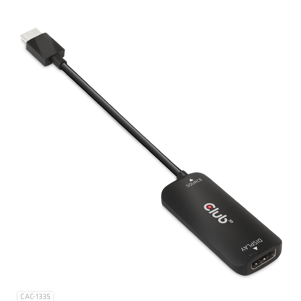 Club3D Adapter HDMI + MicroUSB > DP    4K120Hz aktiv St/Bu retai