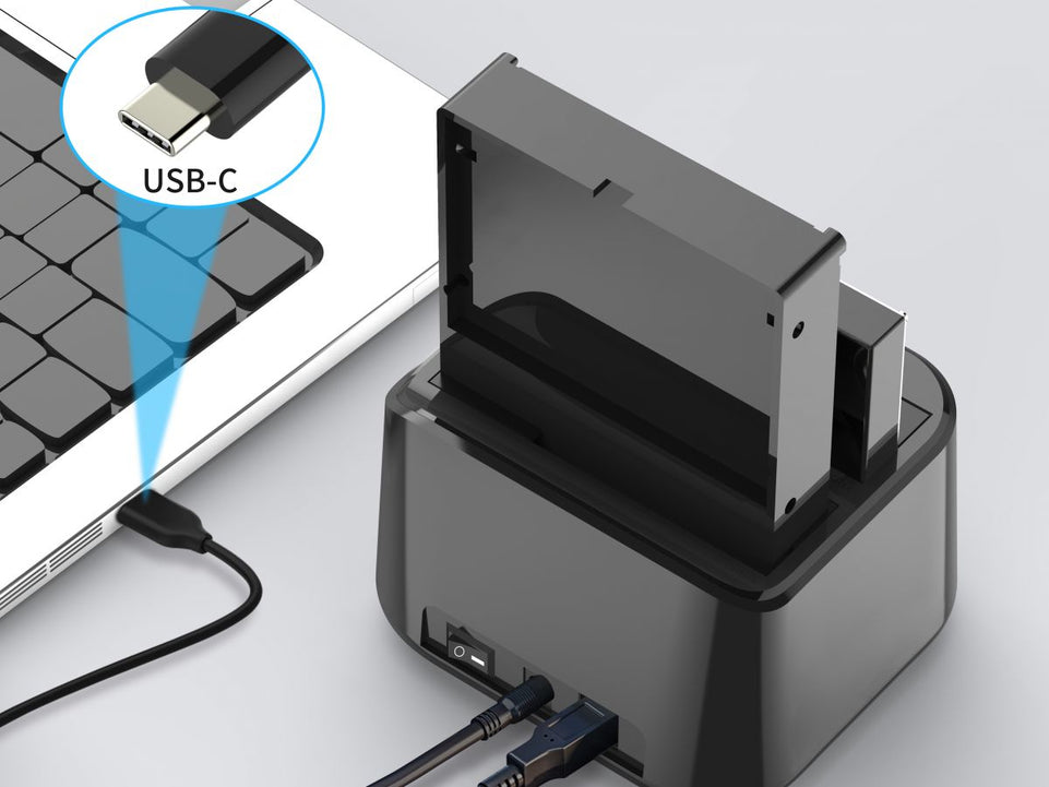 CONCEPTRONIC Dock USB-C->32TB 2.5"/3.5" SATA I-III / SSD  sw