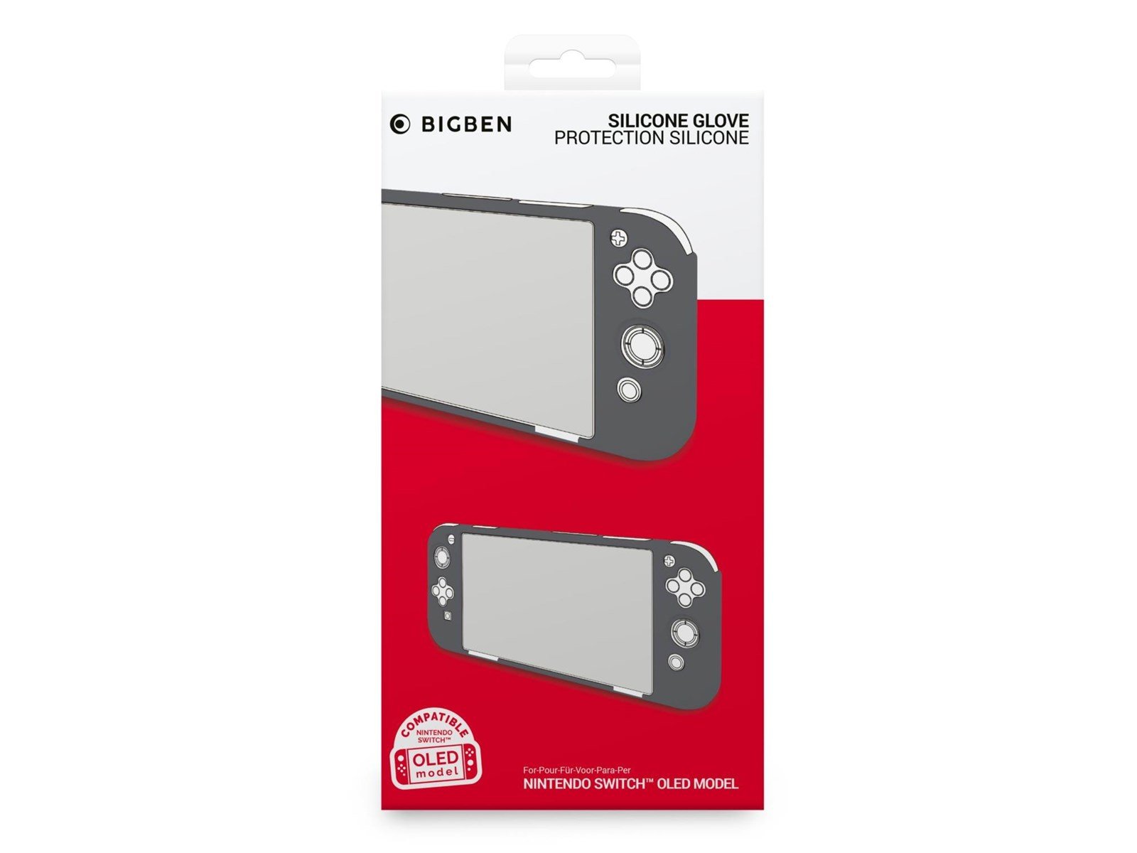 BigBen Interactive Silicon Glove (Nintendo Switch OLED) - Grey - Miscellaneous Zubehör für Spielkonsole - Nintendo Switch OLED