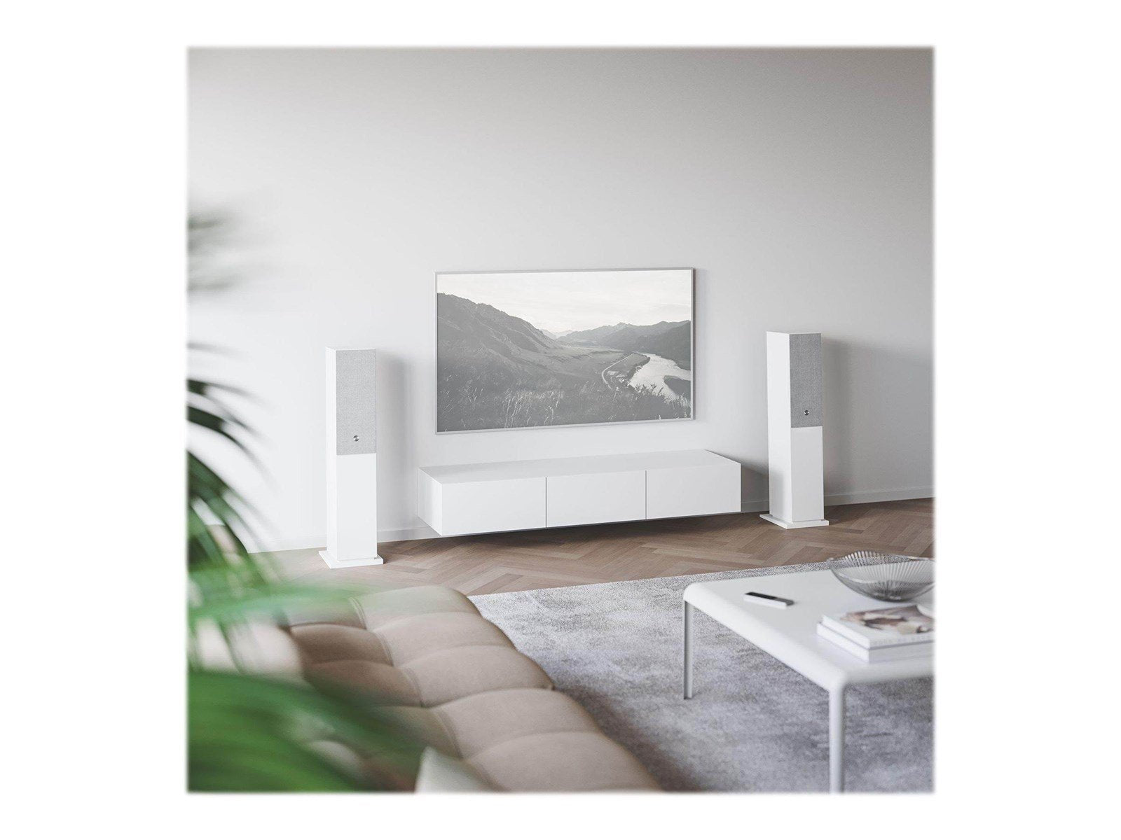 Audio Pro A48 Wifi Wireless Multiroom Home Entertainment Stereo Floorstanding Speaker - White