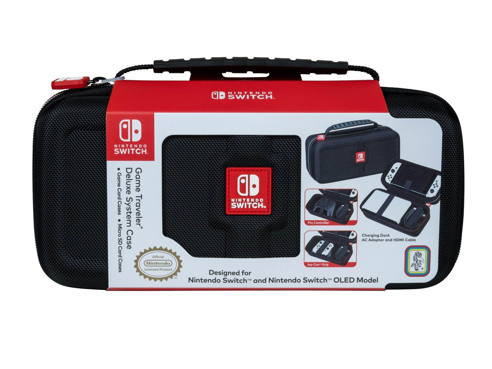 BigBen Interactive Official Traveler Deluxe System Case - Black (Nintendo Switch) - Miscellaneous Zubehör für Spielkonsole - Nin