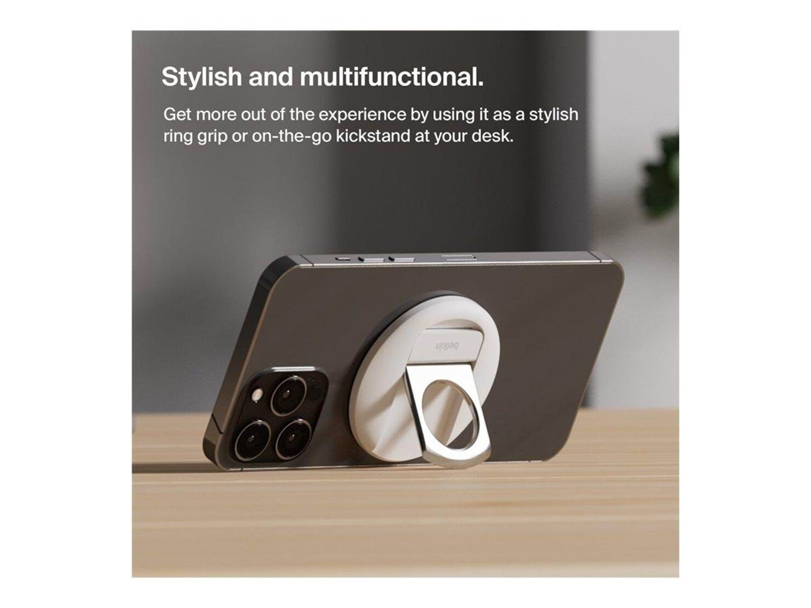 Belkin iPhone Mount with MagSafe for Mac - White
