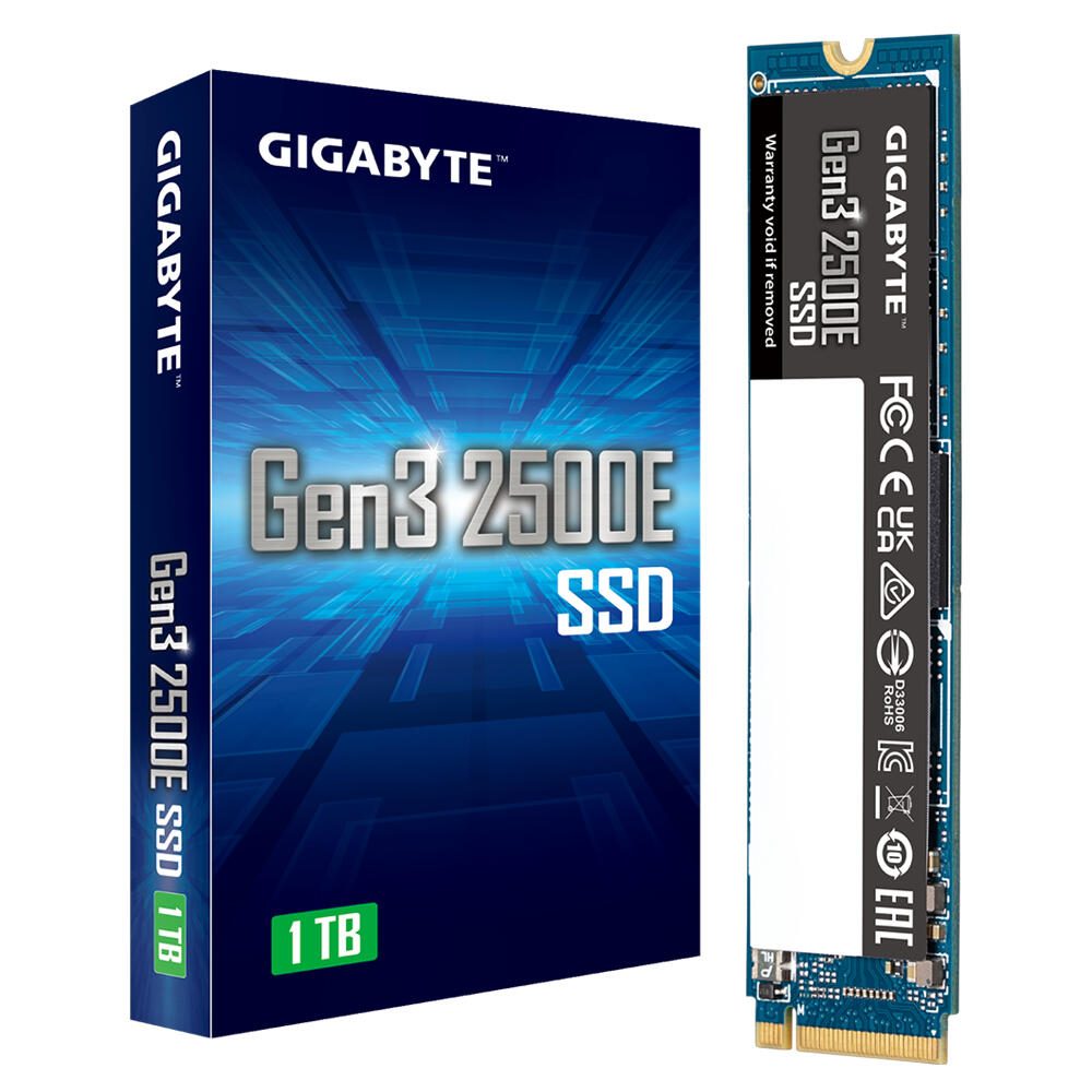 GIGABYTE Gen3 2500E M.2 SSD intern 1 TB