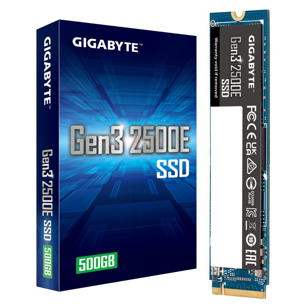 GIGABYTE Gen3 2500E M.2 SSD intern 500 GB