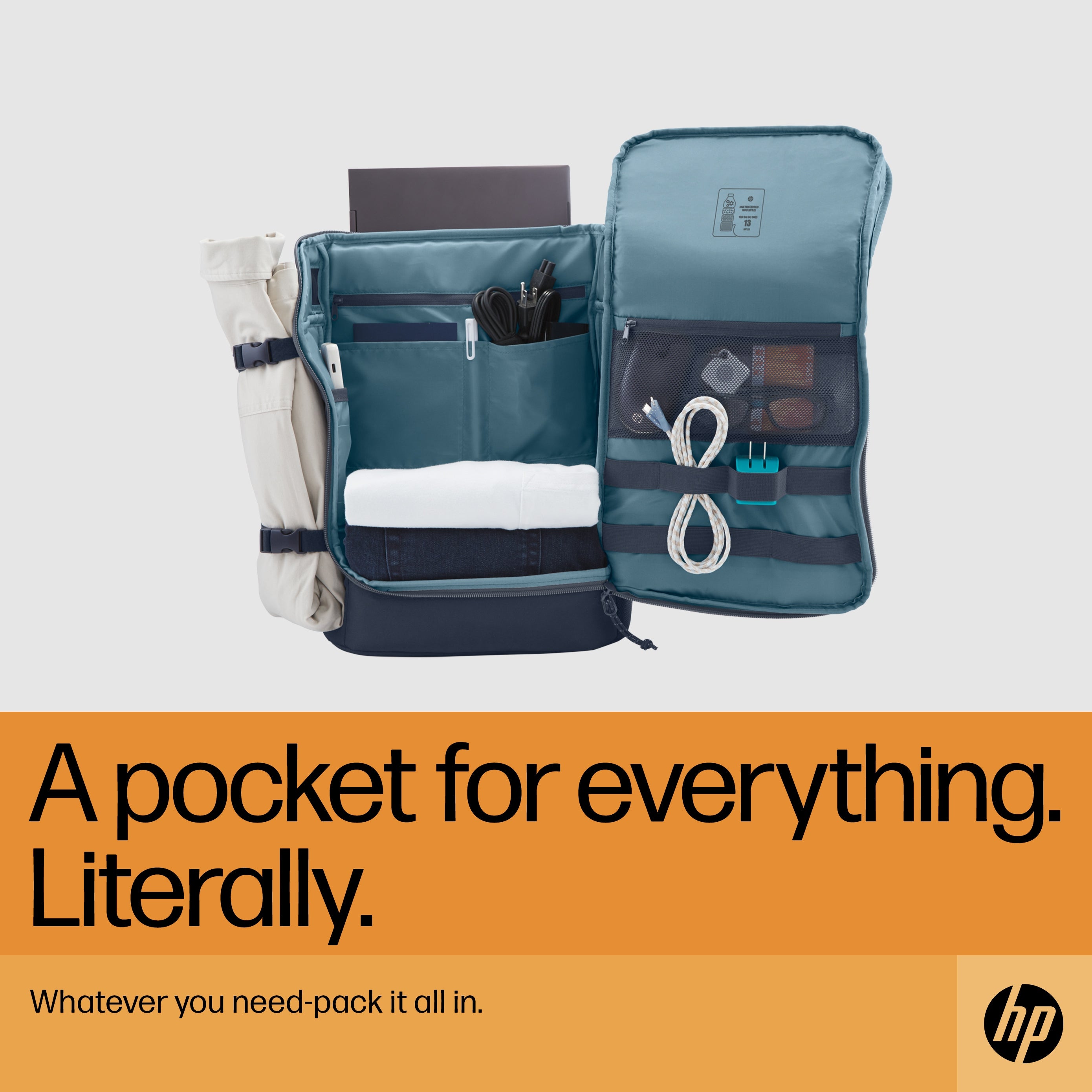 HP Travel - Notebook-Rucksack - 39,6 cm - bis zu 15,6