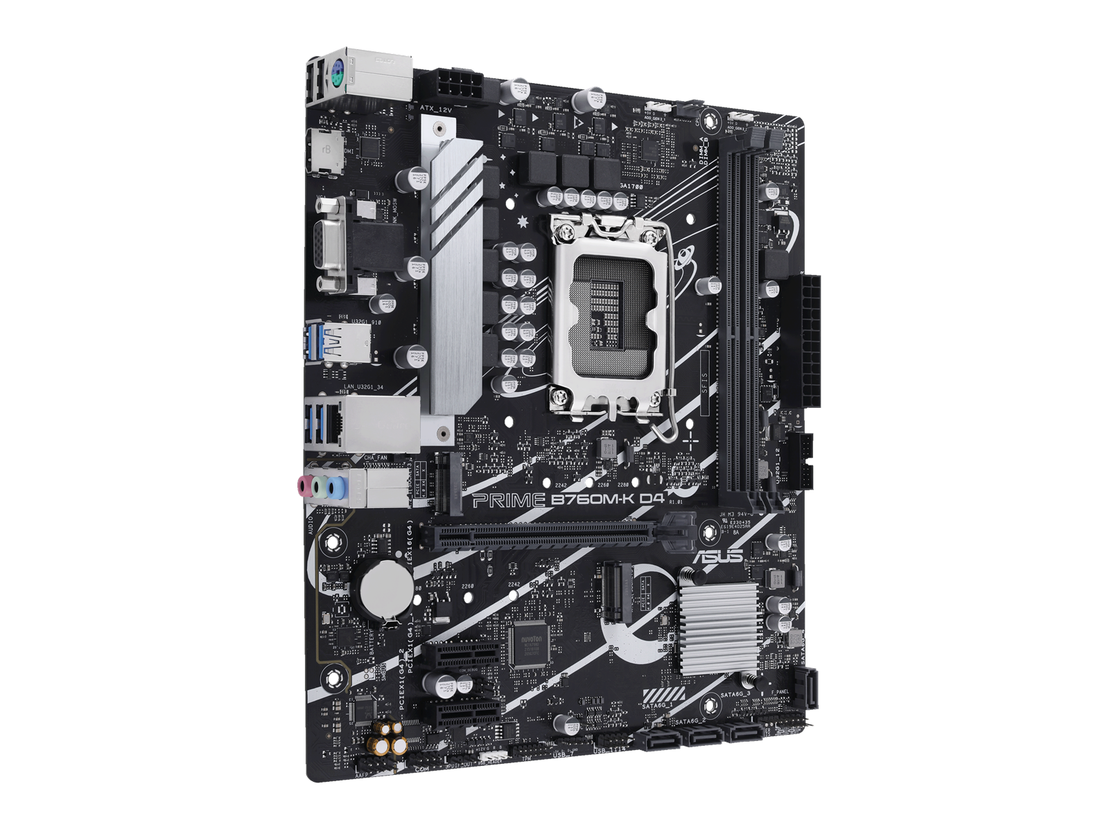 ASUS PRIME B760M-K D4 Mainboard - Intel B760 - Intel LGA1700 socket - DDR4 RAM - Micro-ATX