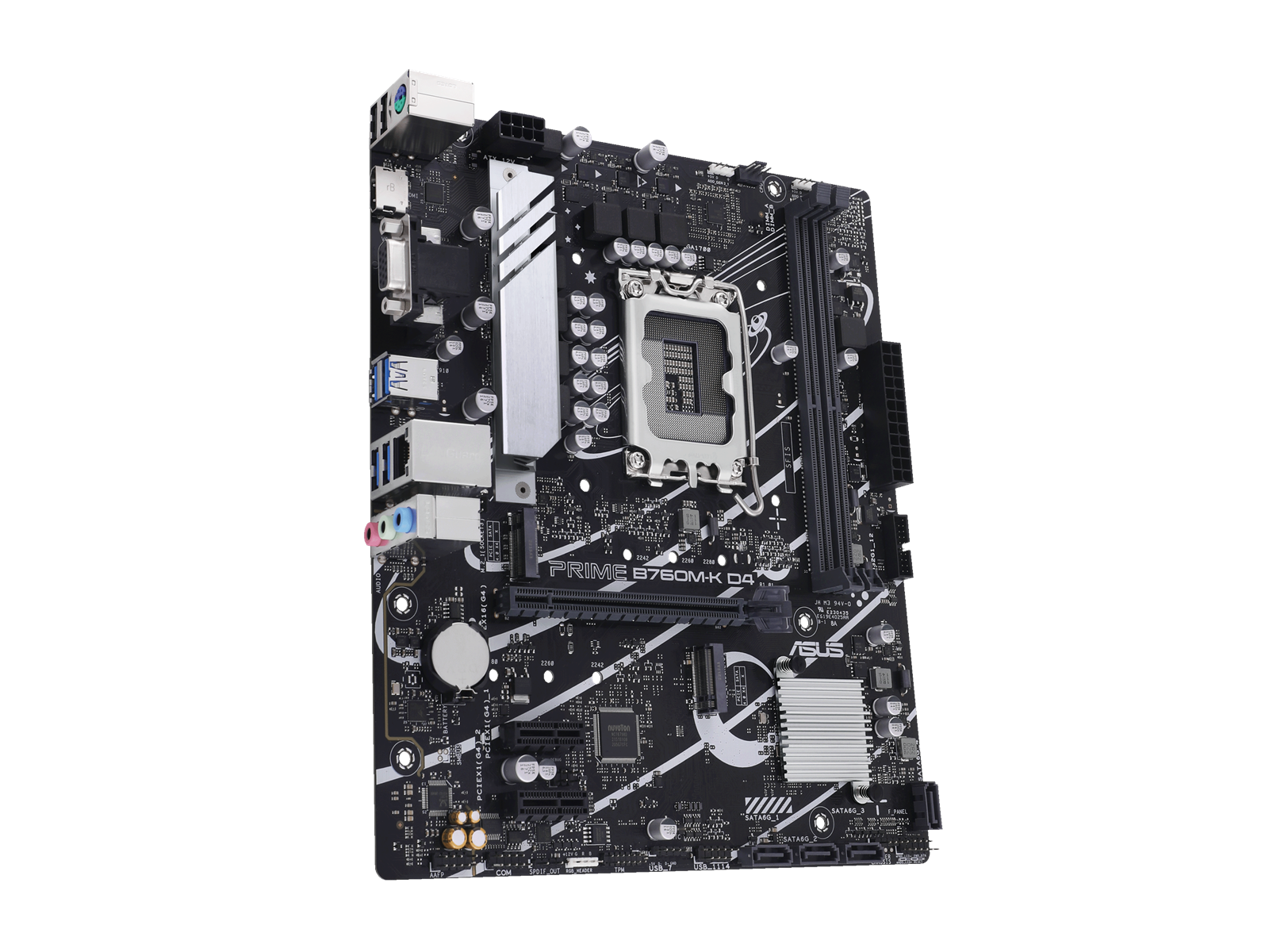 ASUS PRIME B760M-K D4 Mainboard - Intel B760 - Intel LGA1700 socket - DDR4 RAM - Micro-ATX