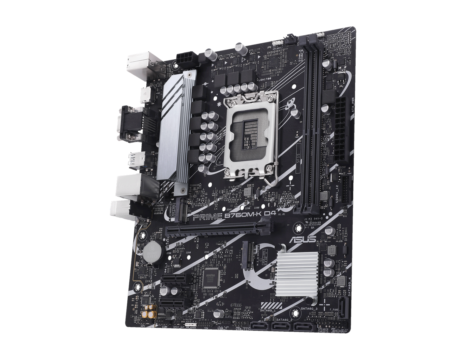 ASUS PRIME B760M-K D4 Mainboard - Intel B760 - Intel LGA1700 socket - DDR4 RAM - Micro-ATX