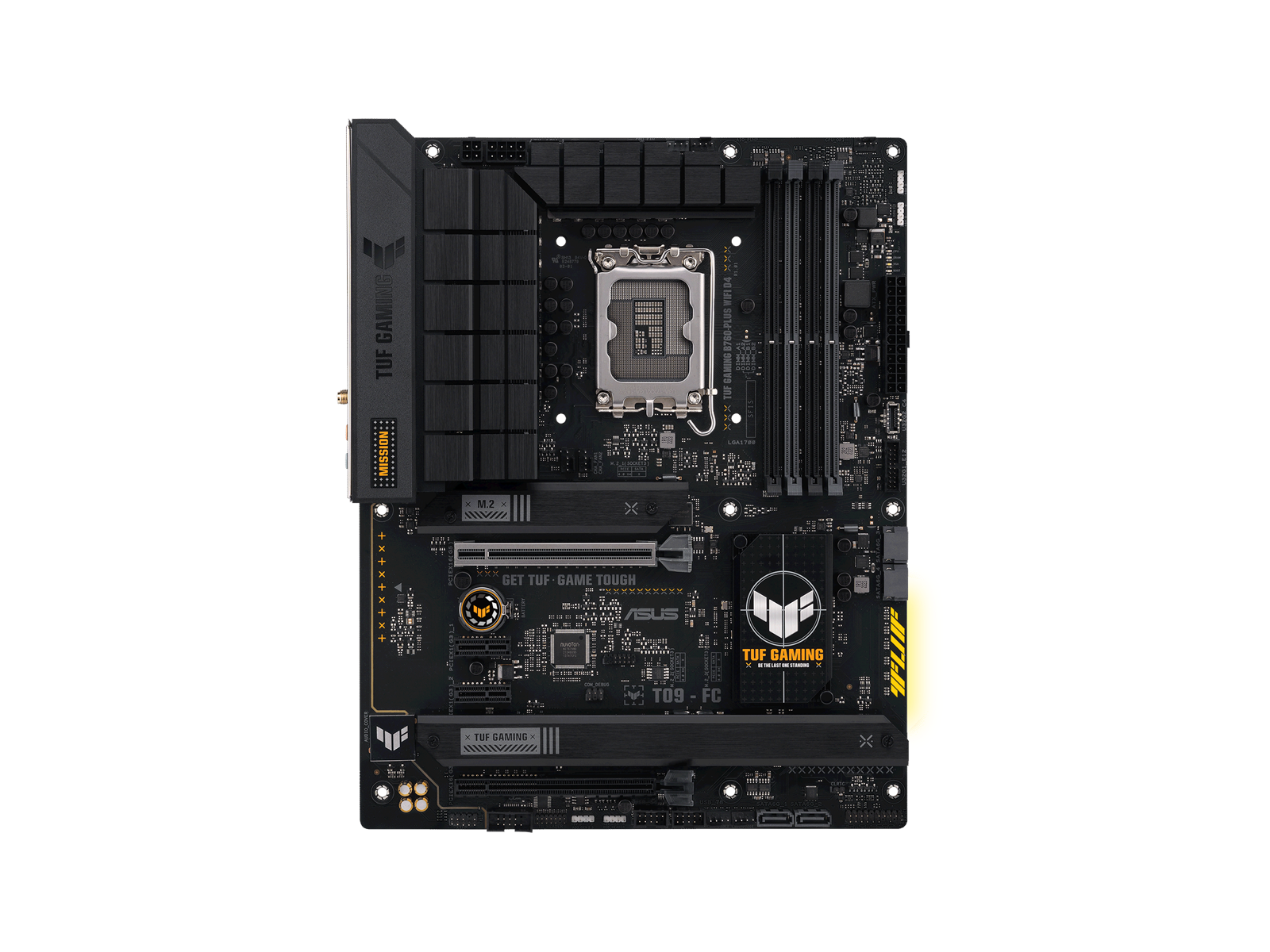 ASUS TUF GAMING B760-PLUS WIFI D4 Mainboard - Intel B760 - Intel LGA1700 socket - DDR4 RAM - ATX