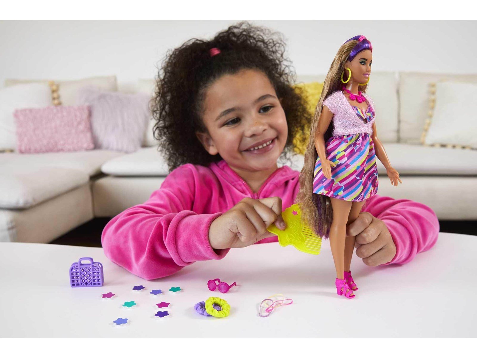 Barbie Totally Hair Flower-themed Doll