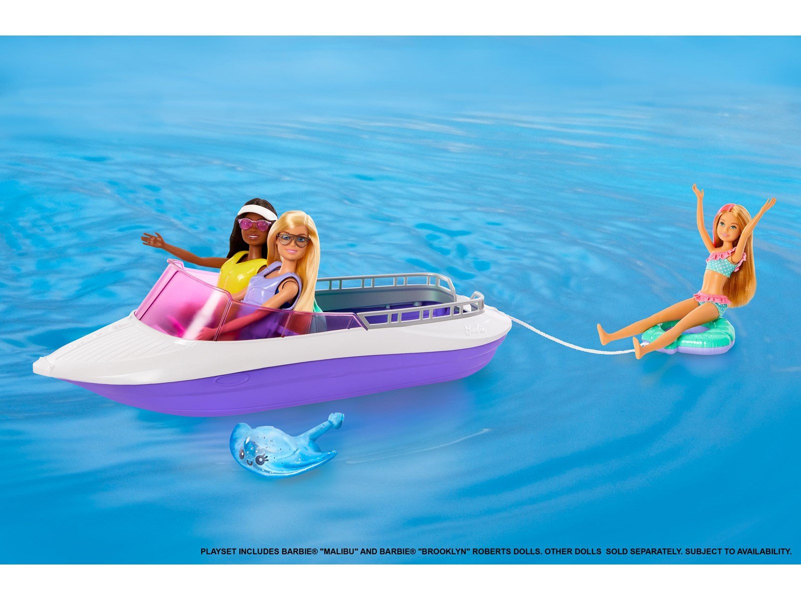 Barbie Mermaid Power Dolls & Boat Playset