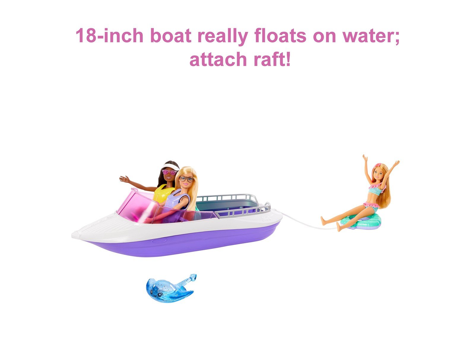 Barbie Mermaid Power Dolls & Boat Playset