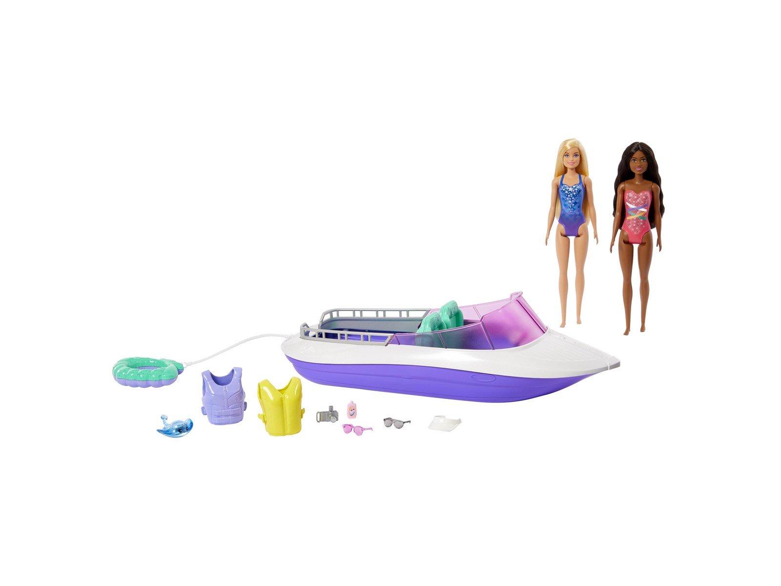 Barbie Mermaid Power Dolls & Boat Playset